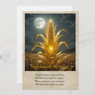 Lughnasadh Lammas Greeting Card