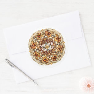  Lughnasadh Party Collection - Vintage Nordica Classic Round Sticker