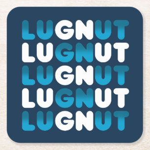 Lugnut Doughnut Winter Paper Coaster NAVY