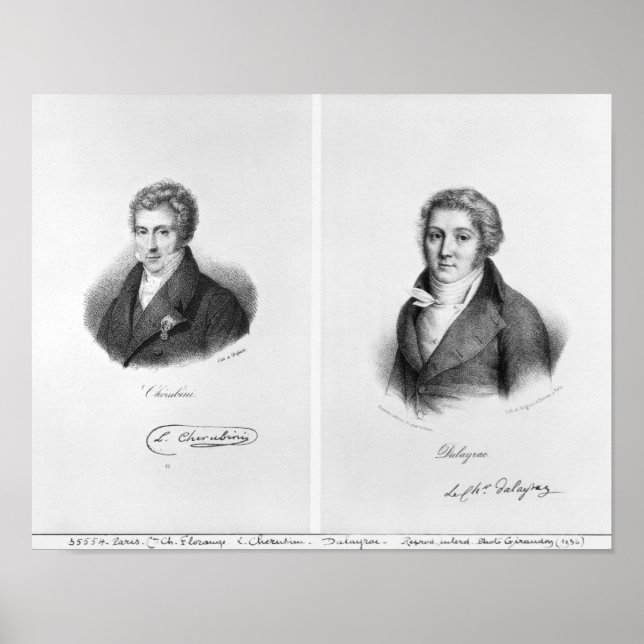 Luigi Cherubini  and Nicolas Marie Dalayrac Poster (Front)