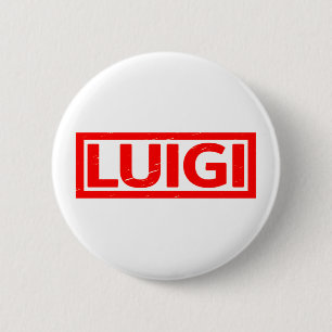 Luigi Stamp 6 Cm Round Badge
