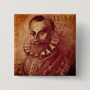 Luís de Camões 15 Cm Square Badge