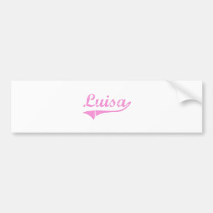 Luisa Classic Style Name Bumper Sticker