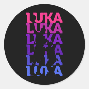 Luka Fan Basketball Sports Classic Round Sticker