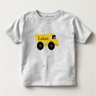 Lukas Personalised Dump Truck Shirt