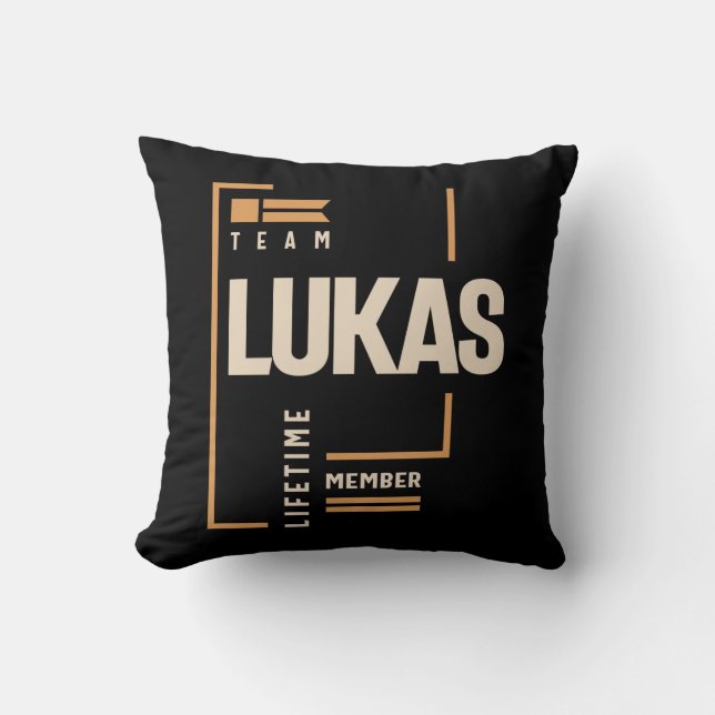 Lukas Personalised Name - Funny Lukas Cushion (Front)