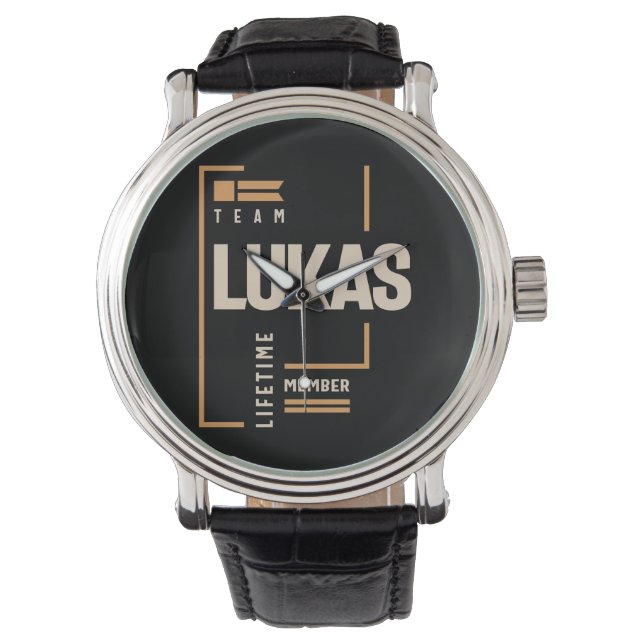 Lukas Personalised Name - Funny Lukas Watch (Front)