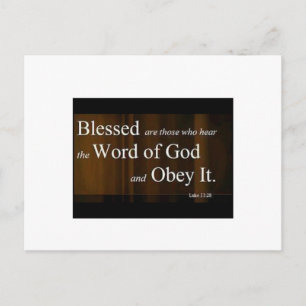 Luke 11:28 postcard