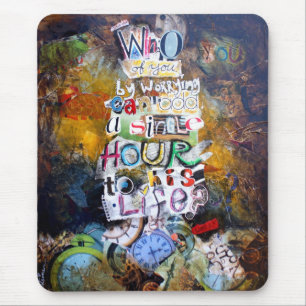 Luke 12:25 Bible Verse Collage Mouse Pad