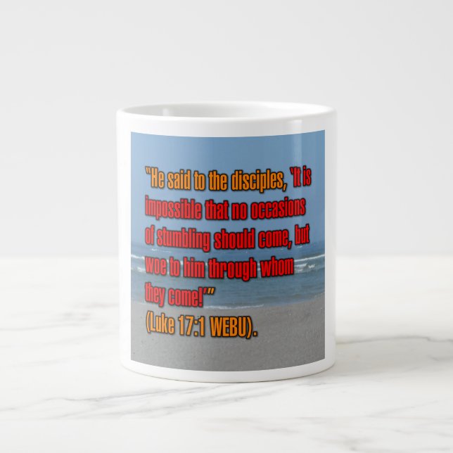 Luke 17:1 WEBU Mug (Front)