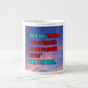 Luke 18:27 WEBU Mug