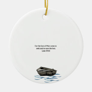 Luke 19:10 Christmas Scripture Ornament