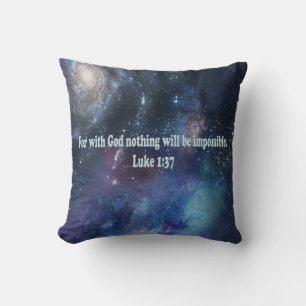 Luke 1:37 cushion