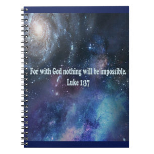 Luke 1:37 notebook
