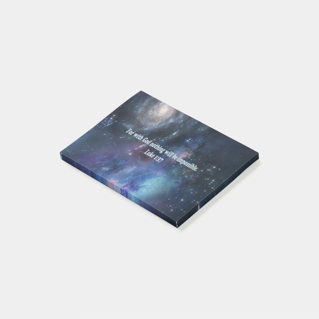 Luke 1:37 post-it notes (Angled)