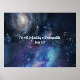 Luke 1:37 poster