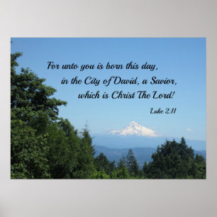 Luke 2:11 For unto you is born this day... Poster