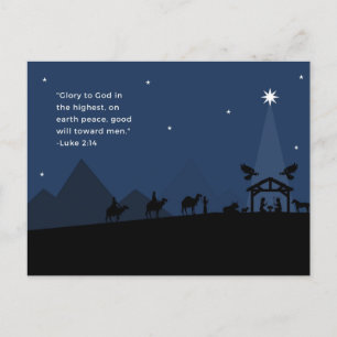 Luke 2:14 Christmas Postcard