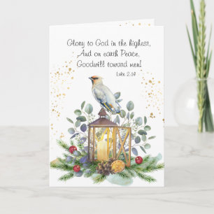 Luke 2:14 Glory to God in the Highest Christmas Card