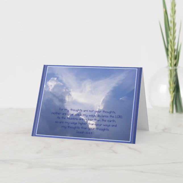 Luke 4:10, Angels watch over You, Encouragement Card (Front)