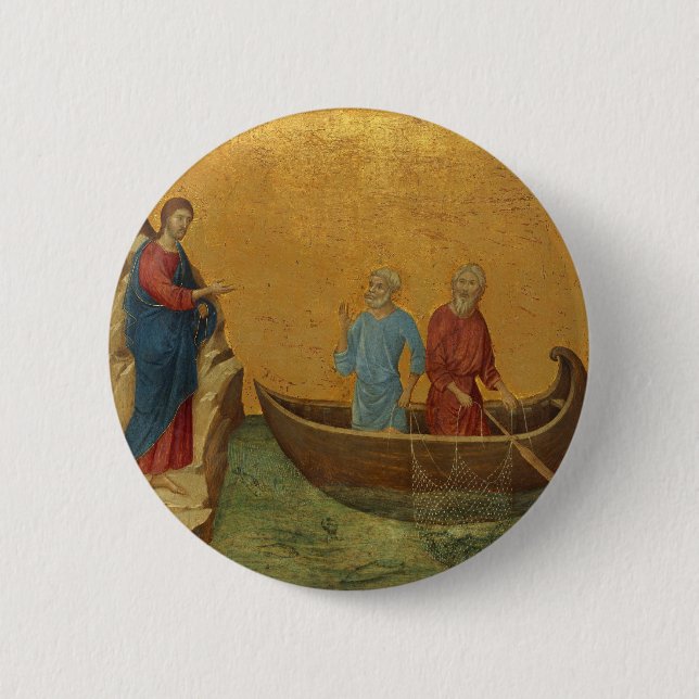 Luke 5:4 6 cm round badge (Front)