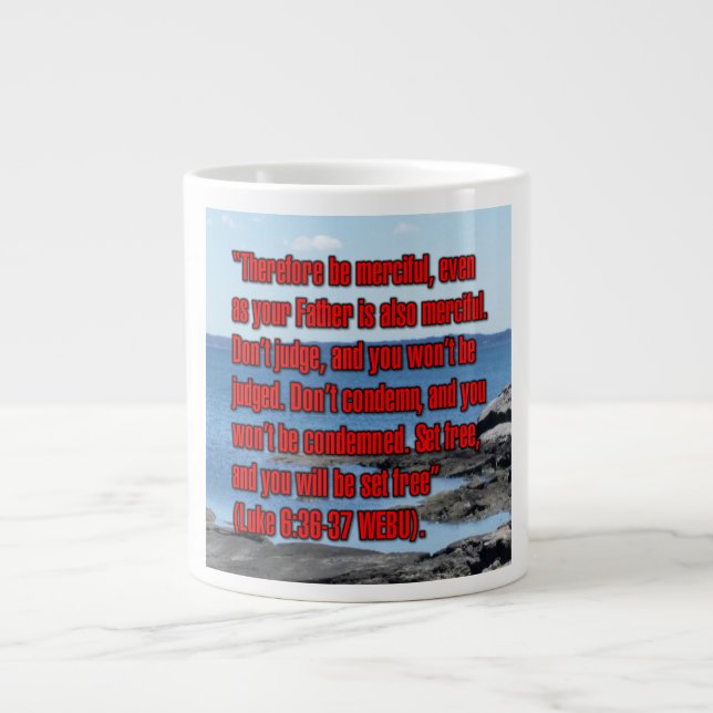 Luke 6:36–37 WEBU Mug (Front)