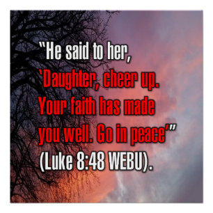 Luke 8:48 WEBU Poster