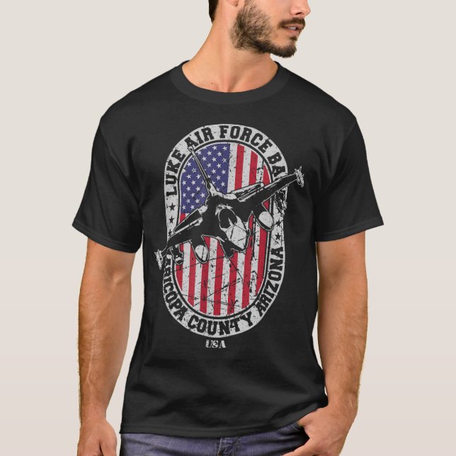 Luke Air Force Base USAF F-16 Flagship 56th Fighte T-Shirt (Front)