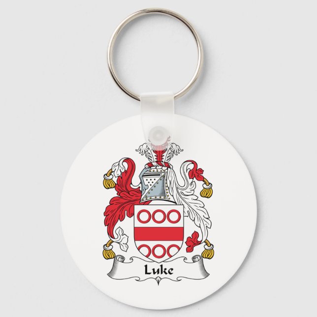 Luke Family Crest Key Ring (Front)