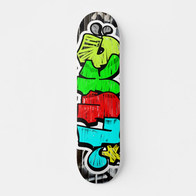 Luke Graffiti Custom Personalised Cool Skateboard (Front)