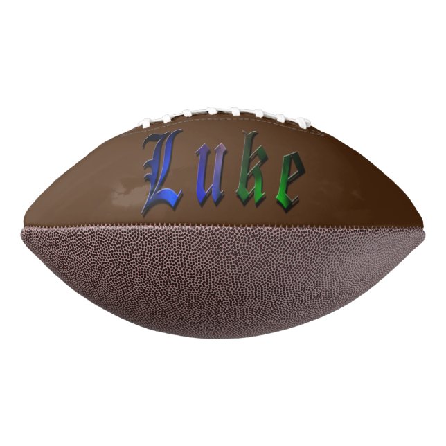 Luke Name Logo, Football (Rotated 270)