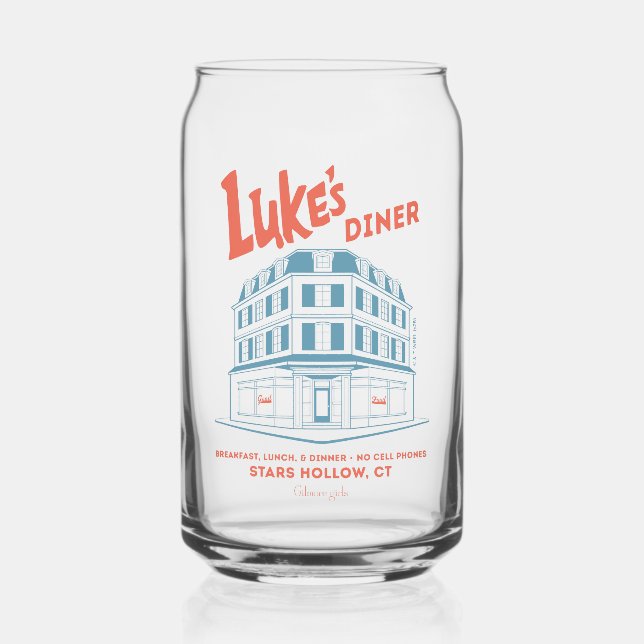Luke’s Diner Stars Hollow Design Can Glass (Front)