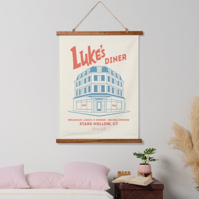 Luke’s Diner Stars Hollow Design Hanging Tapestry (Bedroom)