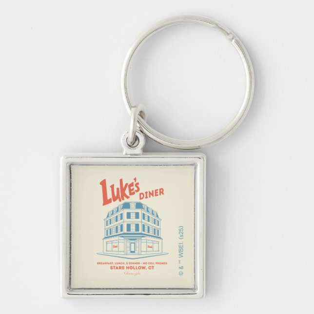 Luke’s Diner Stars Hollow Design Key Ring (Front)