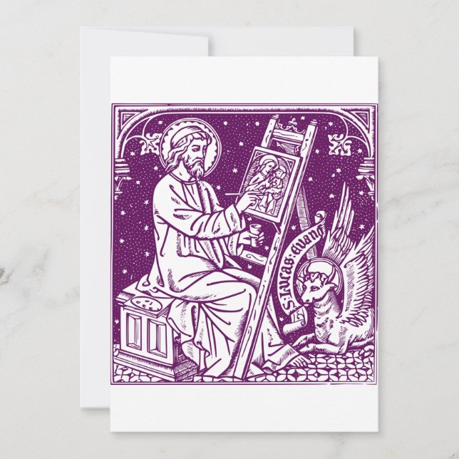 Luke the Evangelist Invitation (Front)