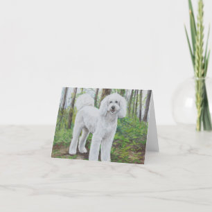 Luke the Golden Doodle Dog Art Note Card