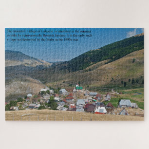 Lukomir Bosnia Mountain Village Large Jigsaw Puzzle