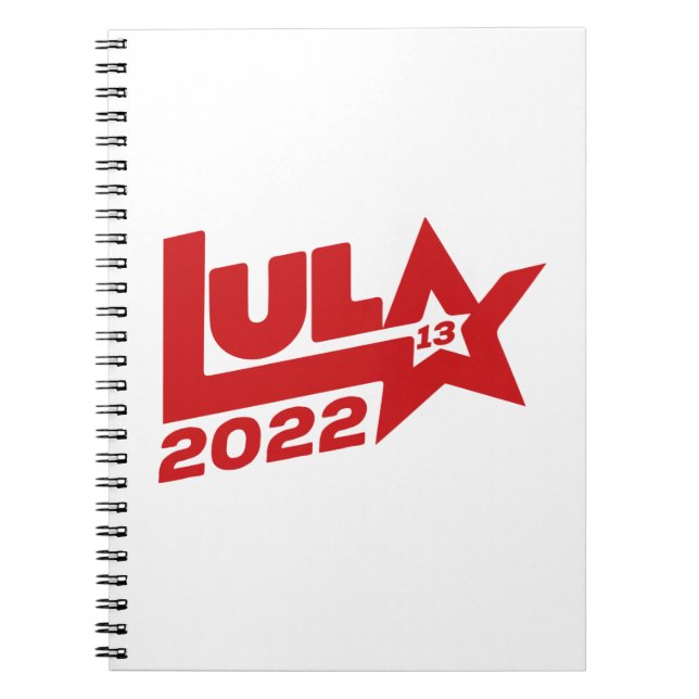 Lula 2022 13 PT Presidente Brasil Notebook (Front)