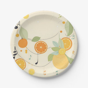 Lullaby in Citrus Grove Baby Shower Paper Plates