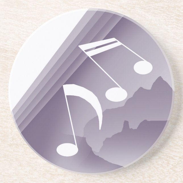 Lullaby - Musical Notes Coaster (Front)