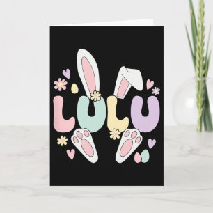 Lulu Grandmother Easter Bunny Lulu Grandma Easter Card
