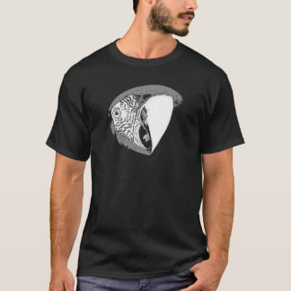 Lulu Macaw Cartoon BW T-Shirt