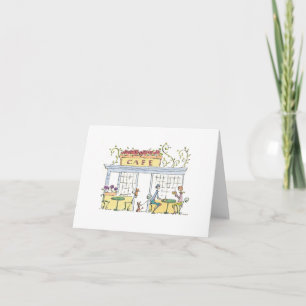 Lulu Notes / Cafe 4 x 5.6 note card