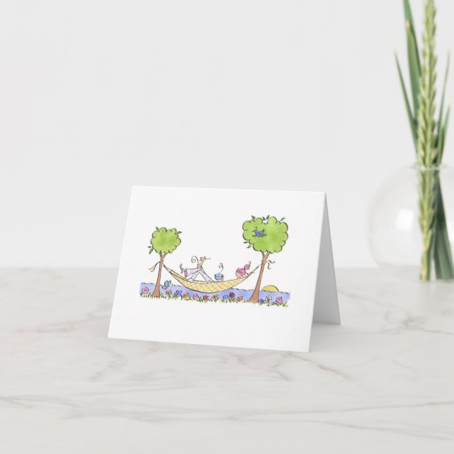 Lulu Notes / Hammock 5.6 x 4 note card (Front)