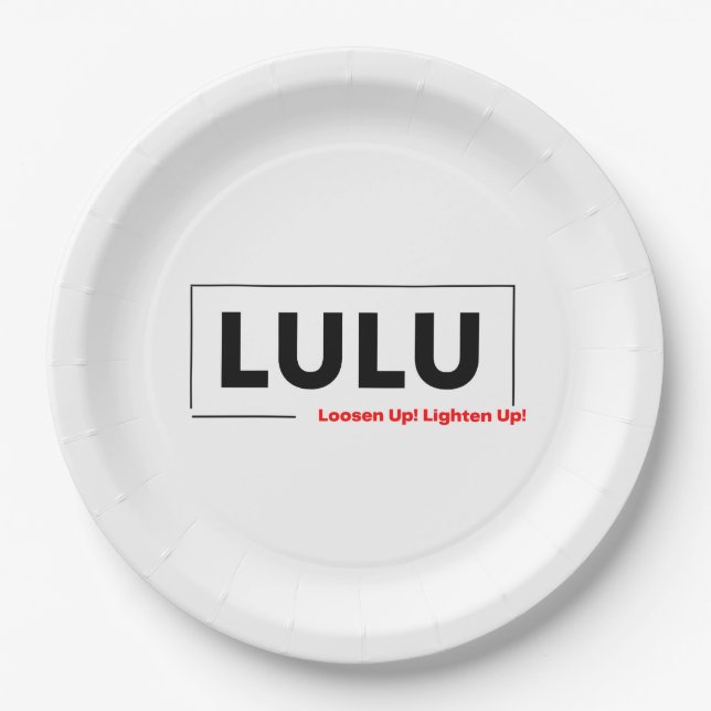 LULU PAPER PLATE (Front)