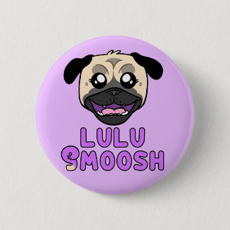 Lulu Smoosh Pug Cartoon Pin