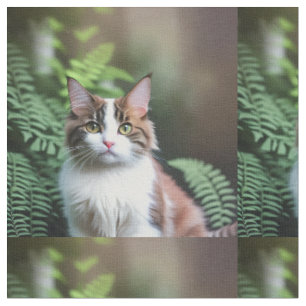 Lulu The Brown And White Ragdoll Cat, Fabric
