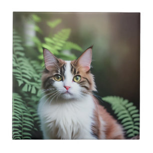 Lulu The Ragdoll Cat, Ceramic Tile