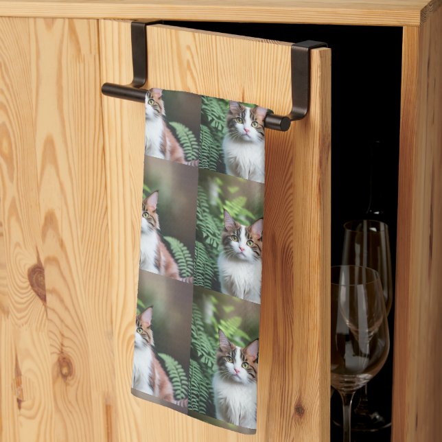 Lulu The Ragdoll Cat, Dish Towel (Thirds Fold)