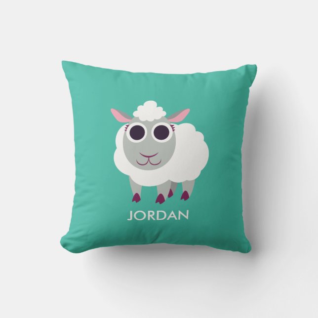 Lulu the Sheep Cushion (Front)